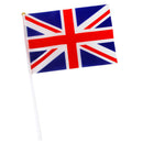 12pcs/set United Kingdom UK National Flags on Sticks Double Sided Mini Flag