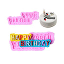 Happy Birthday Silicone Fondant Cake Chocolate Candy Mold Baking Moulds D N Kw