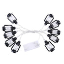 1.6m LED Kerosene Light String Battery Operated Garland Lantern Fairy Lamp
