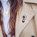 Creative Flowers Bulb Badge Enamel Pins Brooch Jewelry Gift for Kids Friend A
