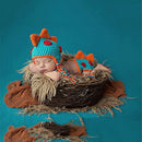 Baby Crochet Knitted Photo Photography Props Handmade Baby Hat Diaper Outfi