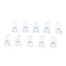 Pack of 10 , Pro Nail Tips Clips Sets Finger Poly Quick Building Gel Extension