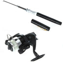 Portable 5.1:1 Pocket Pen Shape Aluminum Alloy Fishing Rod Pole + Reel Kit