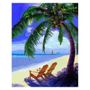 5D DIY Full Drill Diamond Painting Coconut Tree Cross Stitch Embroidery