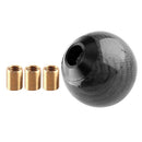 Carbon Fiber Shift Knob Gear Shifter Knobs Round Ball Stick Shifter, Black