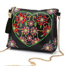 DIY Heart Flower Special Shaped Diamond Painting Leather Chain Shoulder Bag