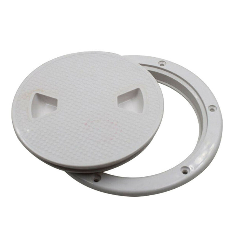 White Non Slip 6" Deck Inspection Hatch For Marine Corrosion Resistant