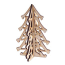 2pcs Christmas Tree Wood Chip Ornaments Xmas Hanging Pendant Decor