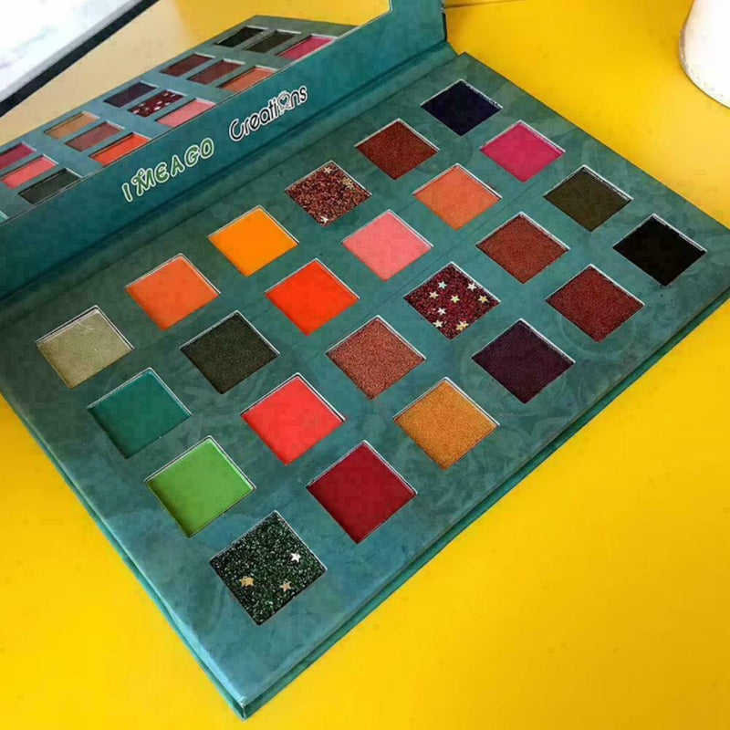 24 Colors Eye Shadow Palette Avocado Green Shimmer New Matte Eyeshadow C6A6 H9K4