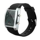 2019 Men Fashion LED Light Flash Turbo Speedometer Sport Dial Meter Wrist Watch