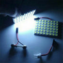 Car Interior White 48 SMD 5050 LED Light Lamp Panel T10 Festoon Dome 12V New