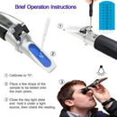 Salinity Refractometer For Seawater And Marine Fishkeeping Aquarium 0-100 P L3B6