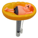 Cartoon Floating Pool Thermometer with String Pond Water Temperature Gauge