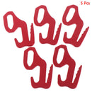 5 Pcs Red 9 Shape Rope Tightener Tie Down Strap Tool Camping Tent Rope Buckle,a
