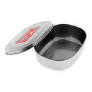 Lightweight Stainless Steel Oval Lunch Box Fruit Sandwich Food Container - S