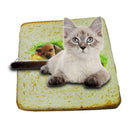 Zipped Toast Cushion Pad Cat Kitten Puppy Bread Bed Sleeping Mat Pillow