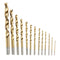 99pcs Titanium Coated High Speed Steel Serratula Drill Bit Set Tool 1.5mm - F7S9