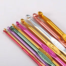 22pcs Set Multi-colour Aluminum Crochet Hooks Needles Knit Weave Craft Yarn