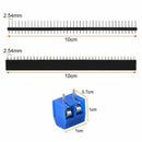 60pcs Double Sided PCB Board Head Connector Terminal Blocks Assortment Kit  Y1I2