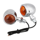 1 Pair Motorcycle Turn Signal Indicator Light Amber Motorbike Blinker Headl J5Q6