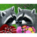 5D DIY Diamond Painting Cute Racoon Cross Stitch Embroidery Rhinestones Kit