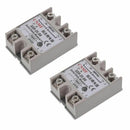 2PCS Solid State Relay SSR-25DA 25A /250V 3-32V DC Input 24-380VAC Output U4N5