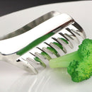 Kitchen Stainless Steel Cooking Tools Spaghetti Tongs Pasta Clip Clamp Bbq NU9J5