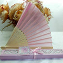 Bamboo Silk Hand Held Fan, Solid Fan with Gift Box, Bridal Chinese Bamboo c