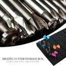 Router Bits Storage Tray Toolbox 11" x 13" for 110 Bits 60x 1/4" + 50x 1/2"