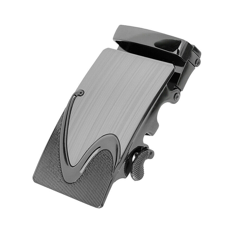 Lot 2 Men Fashion Automatic Ratchet Belt Buckle for Leather Belt