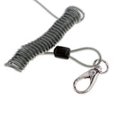 Elastic Steel Wire Fishing Coiled Lanyard Retractable Rope Tether Net Holder