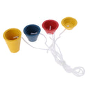 Set of 4 Winter Pyramid Driving Range Golf Tee Holder for Winter Foggy Day