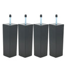 4pcs Bed Riser Furniture Legs Unfinished Bun Feet for Cabinet Sofa TV Stand