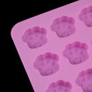 16Holes Cute Pet Cat Dog Paws Silicone Mold Cookie Mould Diy Cake Decorative+ 3C
