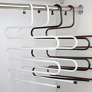 Multi-use Metal Pants Hanger Closet Space Saver Hanging Organizer White