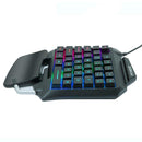 35-keys One-handed Gaming Membrane Keyboard Laptop Desktop PC Computer Keypad