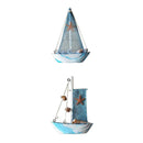 2Pcs Wooden Nautical Lighthouse Anchor Wall Hanging Ornament, Beach Wooden Boat