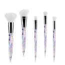 White Fiber Bright Transparent Crystal Diamond Makeup Brush Blush Foundatio