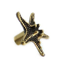 Bronze Starfish Pentagram Cabinet Knobs Furniture Drawer Pulls Closet Handl W6D3