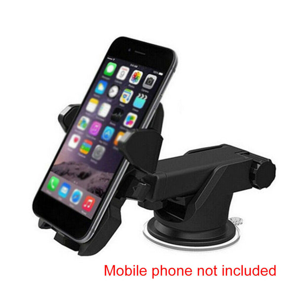 Suction Cup Retractable Car Phone Holder Interior Space Saving Universal Bracket