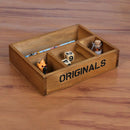 1X(Classical Style Wood Crafts Storage Holder Desktop Wooden Container Stor