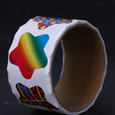 Roll of 100pcs Colorful Star Stickers