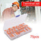 75pcs Compact Wiring Connector 2/3/5 Pin Insulated Cold Pressing Terminals Kit