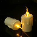 6x Safe LED Candle Flameless Taper Candle Tealight Party Decor Warm White