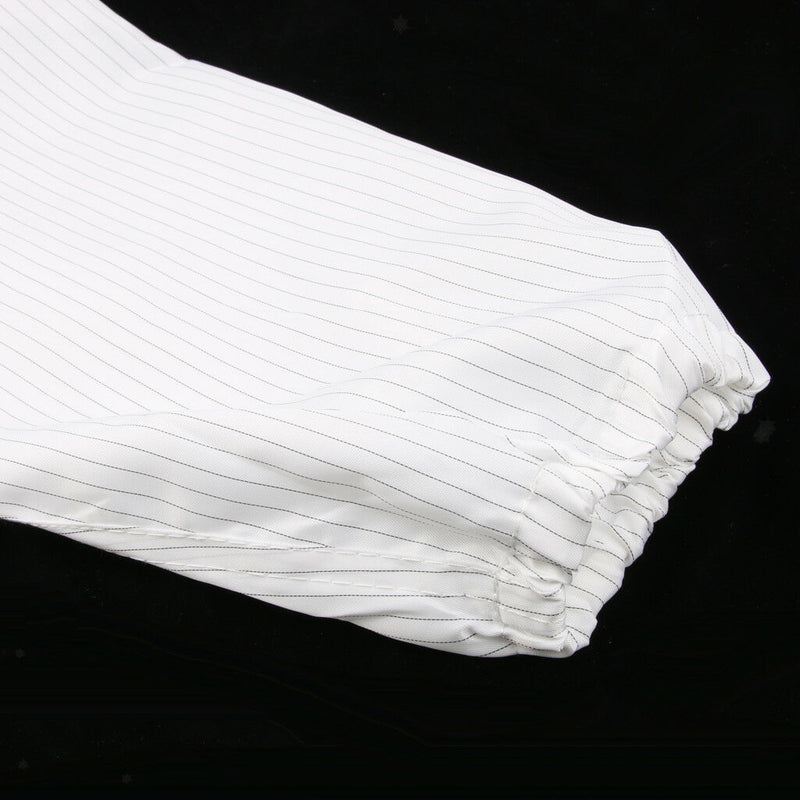 Lab Factory Dust-Proof Protective Suit Painting Coverall Pockets & Hat White