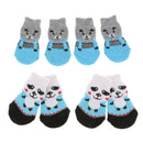 8 PCS Anti-Slip Knit Socks for pets Rubber Reinforcement for Indoor Wear, Slip