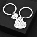 2X You Hold The Key To My Heart Forever Keychain Keyring Couple Lover Gift Del
