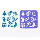 8x Hollow Out Painting Stencils Set for Notebook Diary Scrapbook Crafts