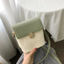 Women'S Bag Beach Woven Chain Summer Handbag Knitted Shoulder Messenger Bag