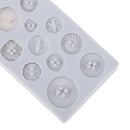 Silicone Button Shapes Cake Mould DIY Fondant Chocolate Cookie Ice Silicone M JR